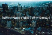 跨圈热议暗网关键数字曝光深度解析