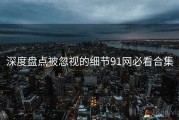深度盘点被忽视的细节91网必看合集