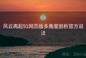 风云再起91网页版多角度剖析官方说法