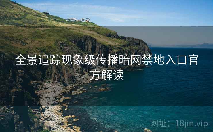 全景追踪现象级传播暗网禁地入口官方解读