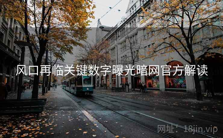 风口再临关键数字曝光暗网官方解读