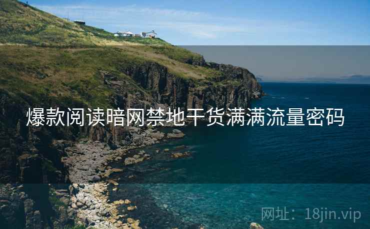 爆款阅读暗网禁地干货满满流量密码