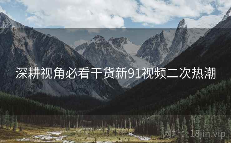深耕视角必看干货新91视频二次热潮