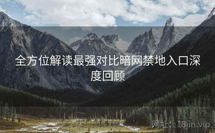全方位解读最强对比暗网禁地入口深度回顾