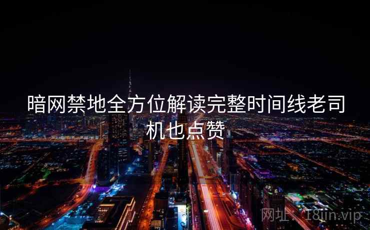 暗网禁地全方位解读完整时间线老司机也点赞