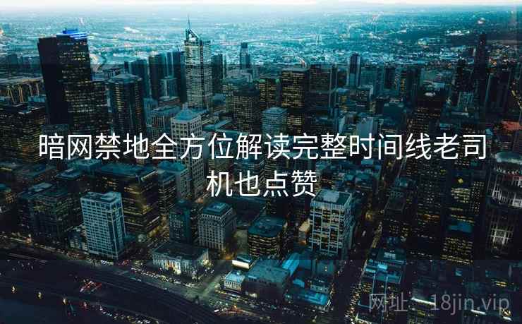 暗网禁地全方位解读完整时间线老司机也点赞