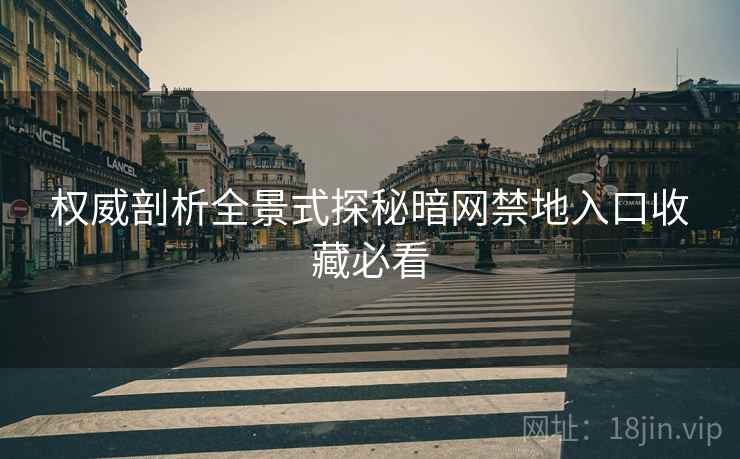 权威剖析全景式探秘暗网禁地入口收藏必看