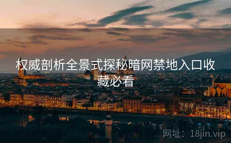权威剖析全景式探秘暗网禁地入口收藏必看