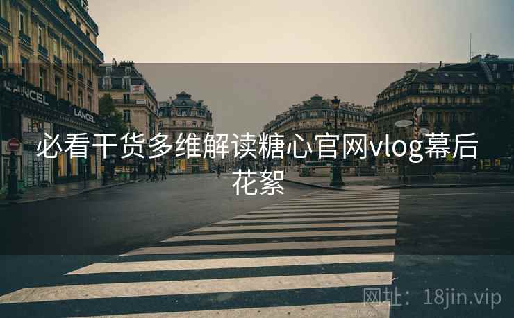 必看干货多维解读糖心官网vlog幕后花絮